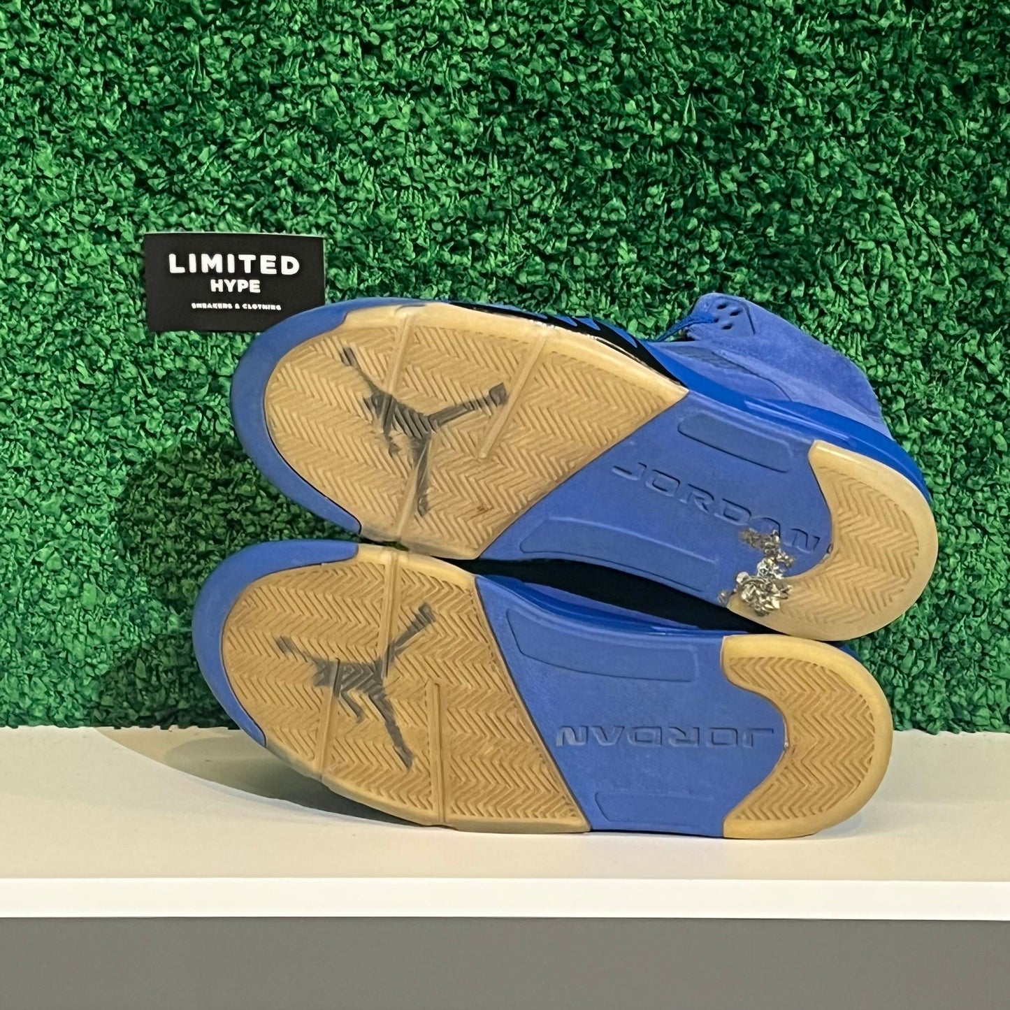 Jordan 5 Retro Blue Suede (USED) (NO BOX)