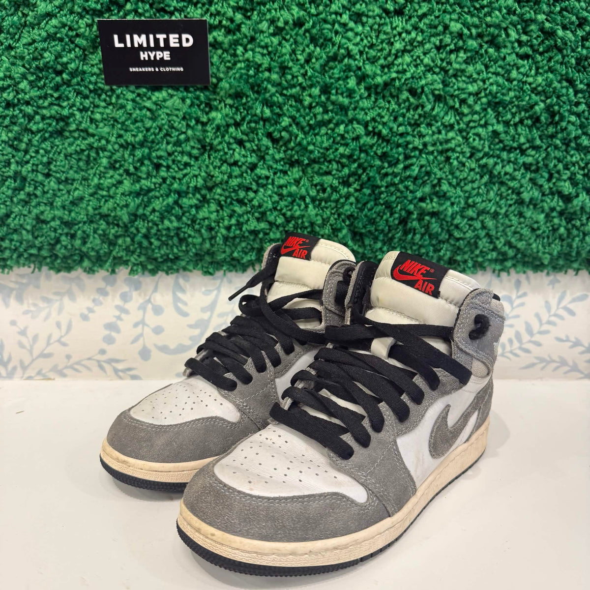 Jordan 1 Retro High OG Washed Black (GS) (USED)