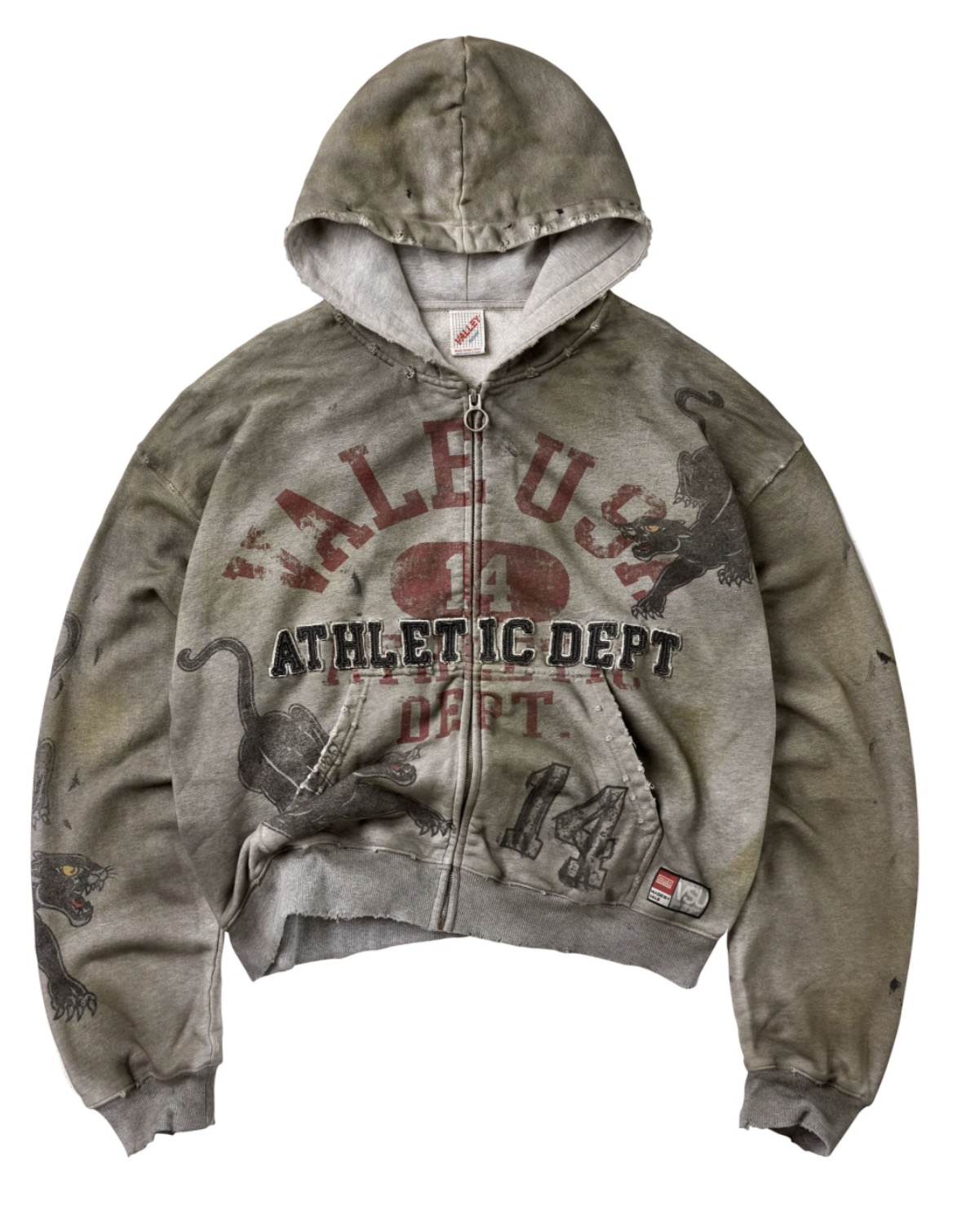 Vale Varsity Zip Up Hoodie