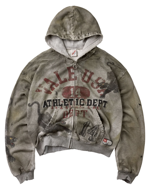 Vale Varsity Zip Up Hoodie