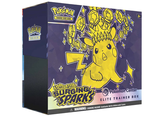 Pokemon Surging Sparks Pokemon Center Elite Trainer Box Pokémon Scarlet & Violet
