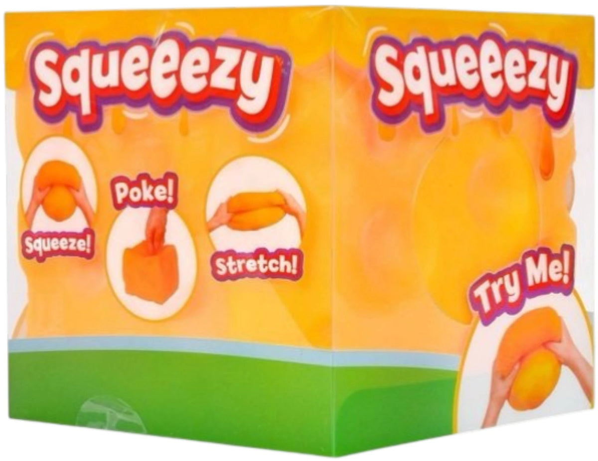 Sunny Days Entertainment Squeezy Cheese Block Sensory Fidget Toy
