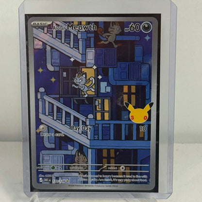 Pokemon 2026 Alolan Meowth 30th Anniversary 139/128
