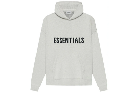Fear of God Essentials Knit Pullover Hoodie Oatmeal
