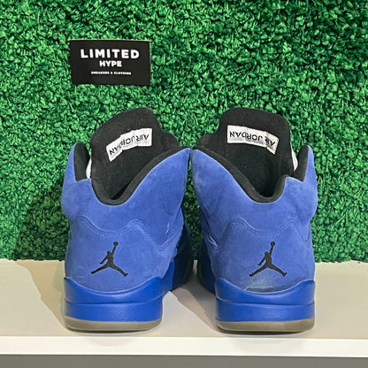 Jordan 5 Retro Blue Suede (USED) (NO BOX)