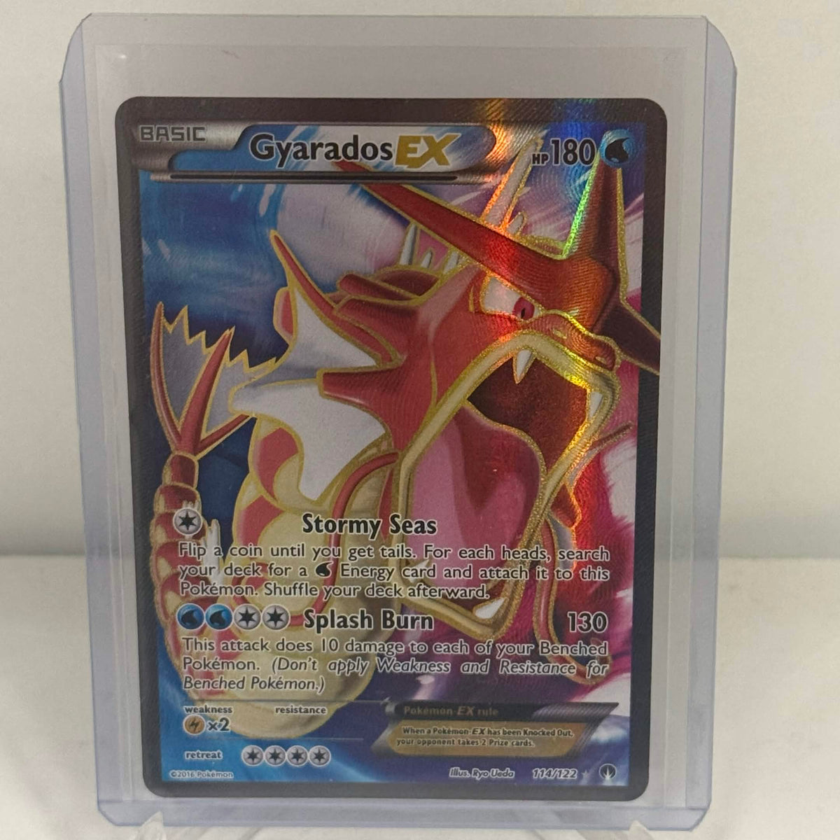 Pokemon 2016 Gyarados EX Breakpoint Full Art 114/122