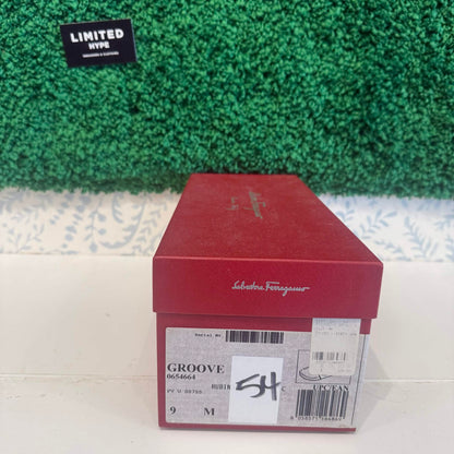 Salvatore Ferragamo Red Designer Slides (USED)