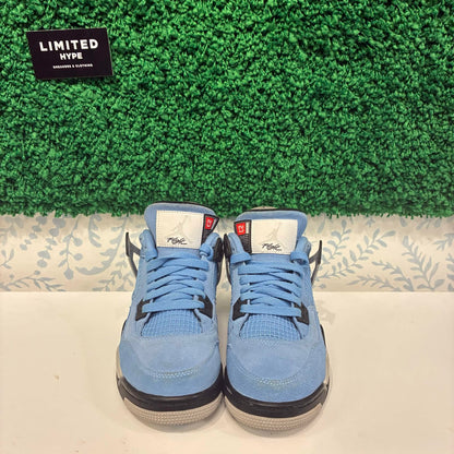 Jordan 4 Retro University Blue (GS) (USED, NO BOX)