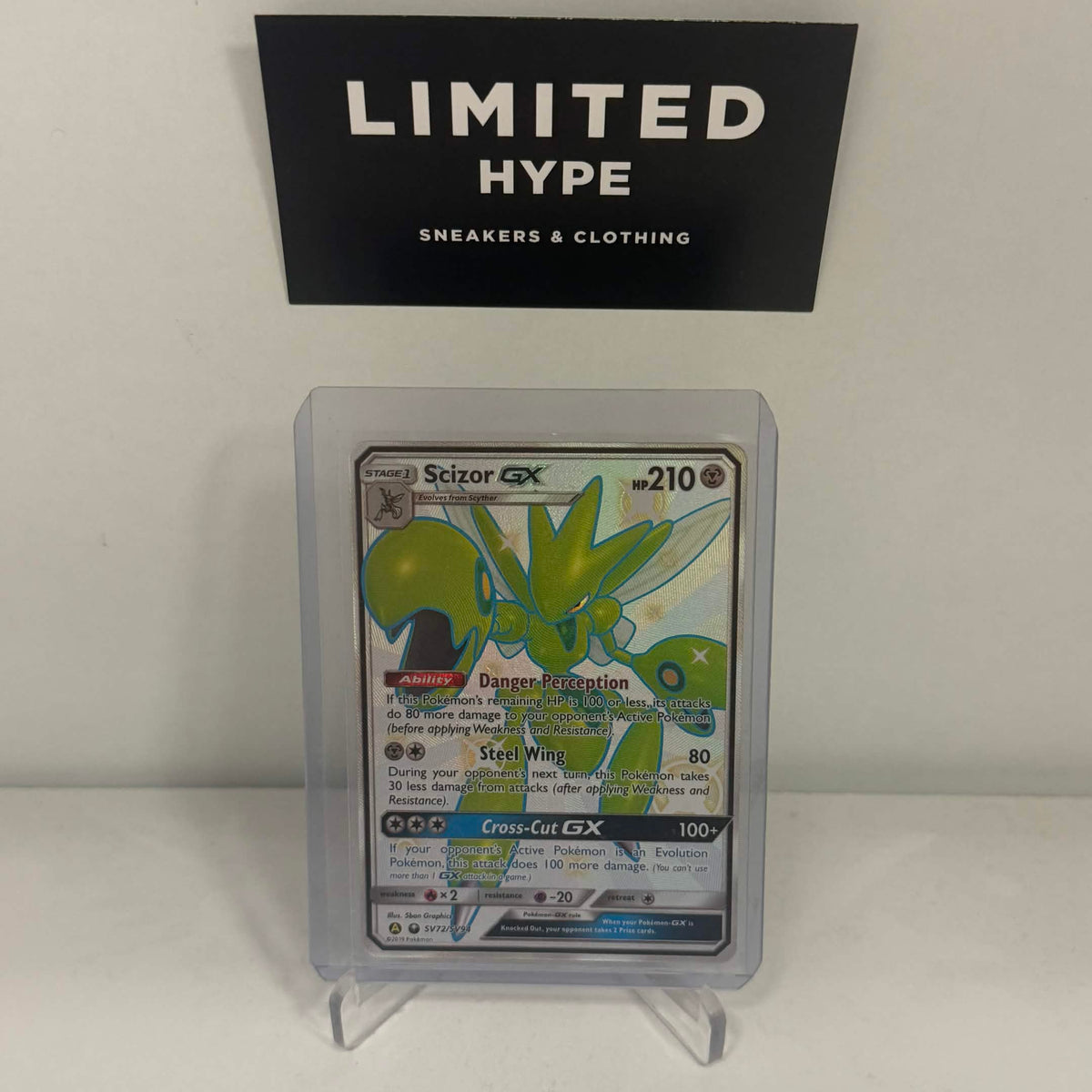 Pokemon 2019 Scizor GX Sun & Moon Hidden Fates #SV72