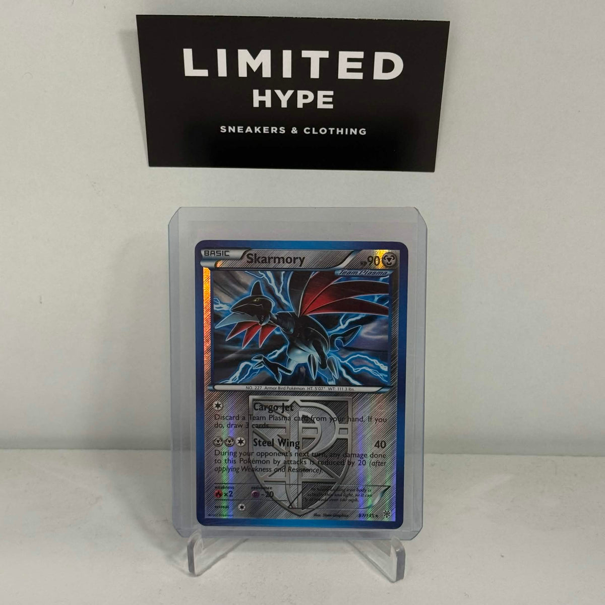 Pokemon 2012 Skarmory Team Plasma Reverse Holo Rare 87/135
