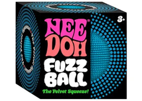 NeeDoh Fuzzball The Velvet Squeeze Squishy Fidget Toy Blue