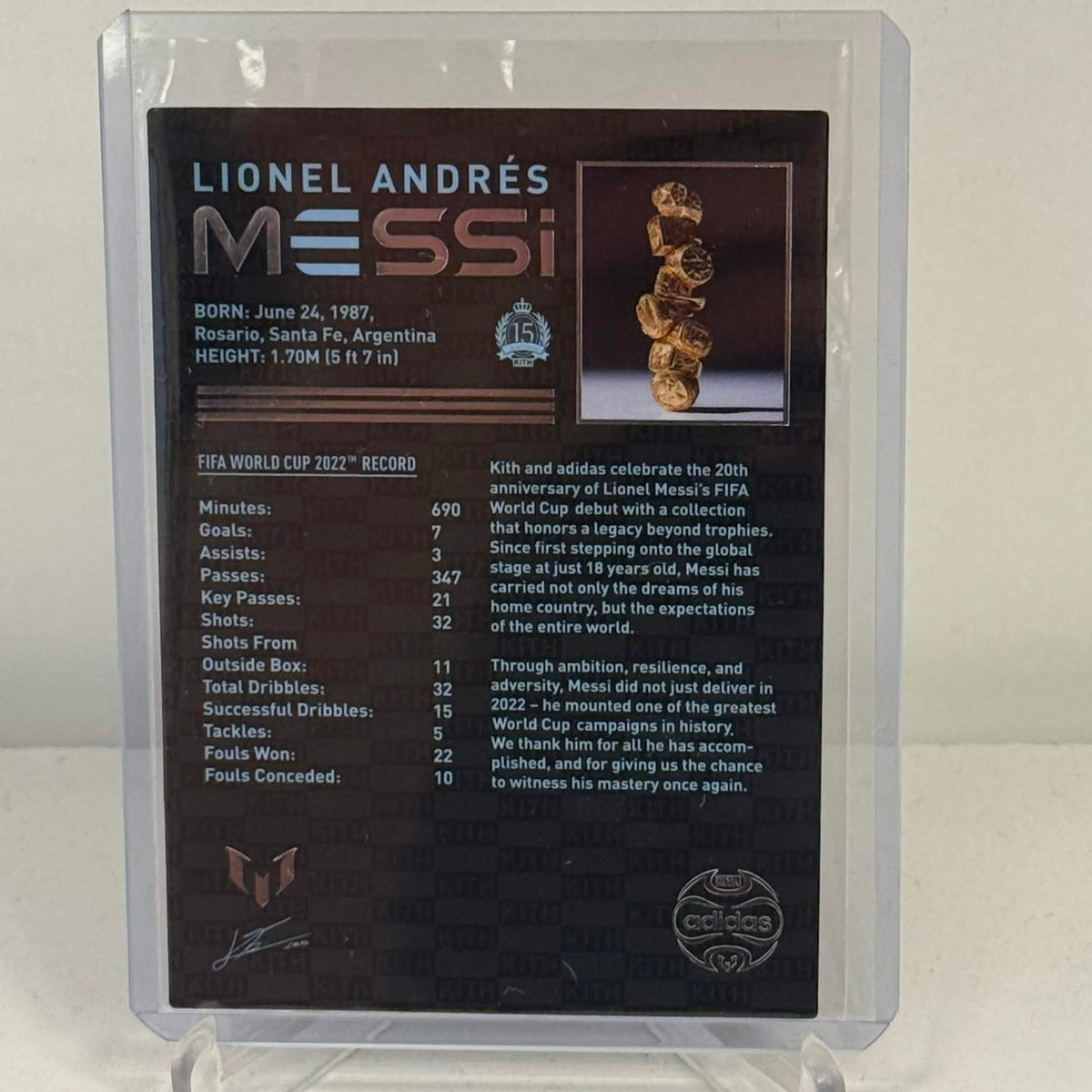 2026 Lionel Messi Rings Kith x Adidas WC Ungraded