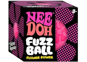 NeeDoh Flower Power Fuzz Ball Squishy Fidget Toy Pink