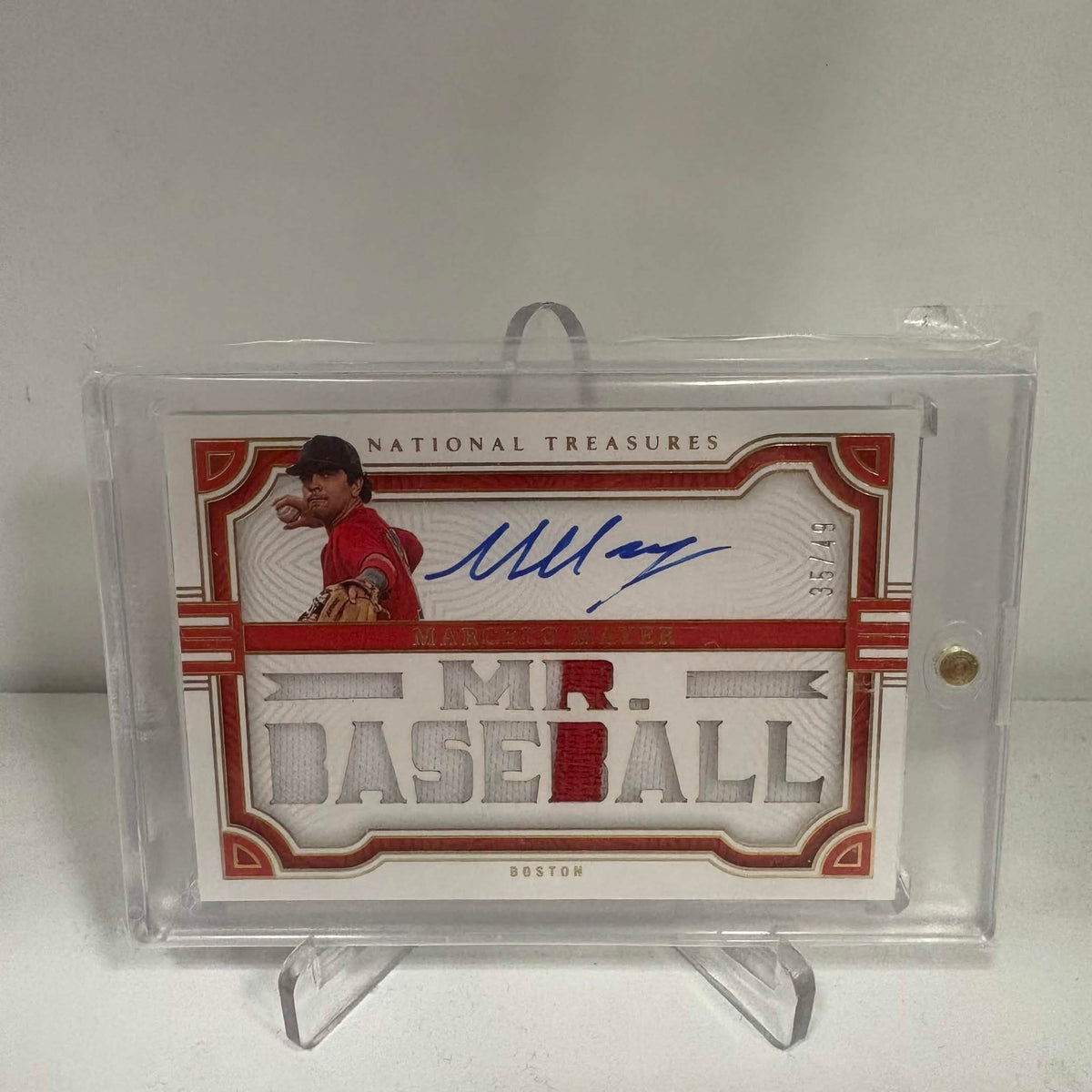 2023 Panini National Treasures "Mr. Baseball" Marcelo Mayer
