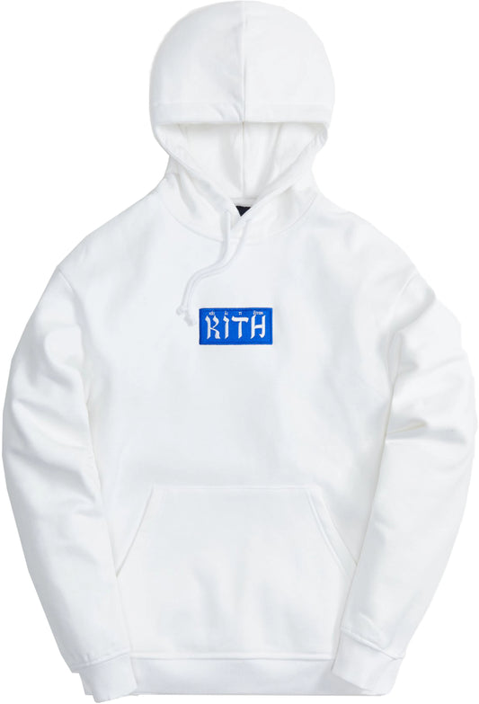Kith Hebrew Script Hoodie White