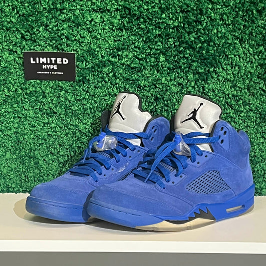 Jordan 5 Retro Blue Suede (USED) (NO BOX)