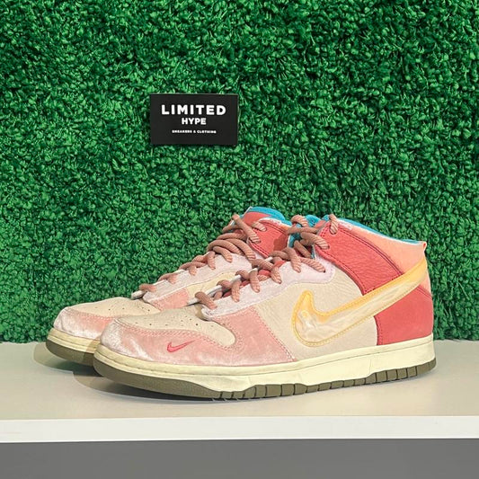 Nike Dunk Mid Social Status Free Lunch Strawberry Milk