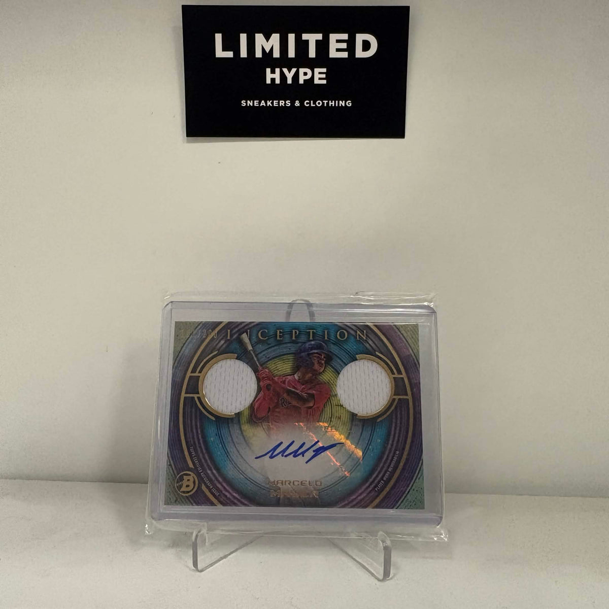 2022 Bowman Inception Autograph Dual Relics Marcelo Mayer