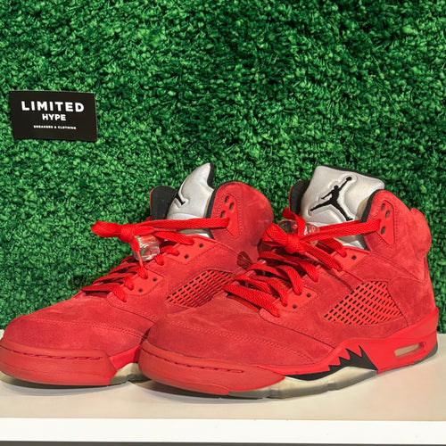 Jordan 5 Retro Red Suede (USED, NO BOX)