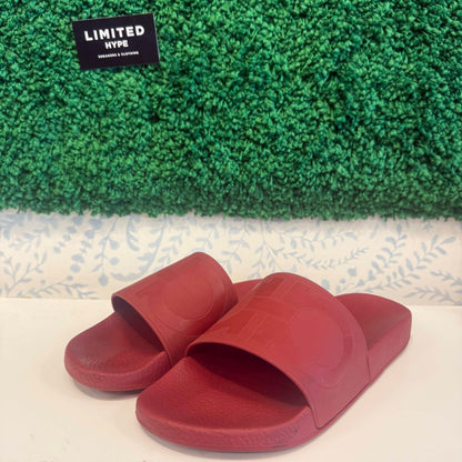 Salvatore Ferragamo Red Designer Slides (USED)