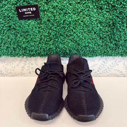 adidas Yeezy Boost 350 V2 Black Red (USED, NO BOX)
