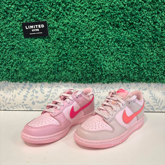 Nike Dunk Low Triple Pink (GS) (Sun Damaged)
